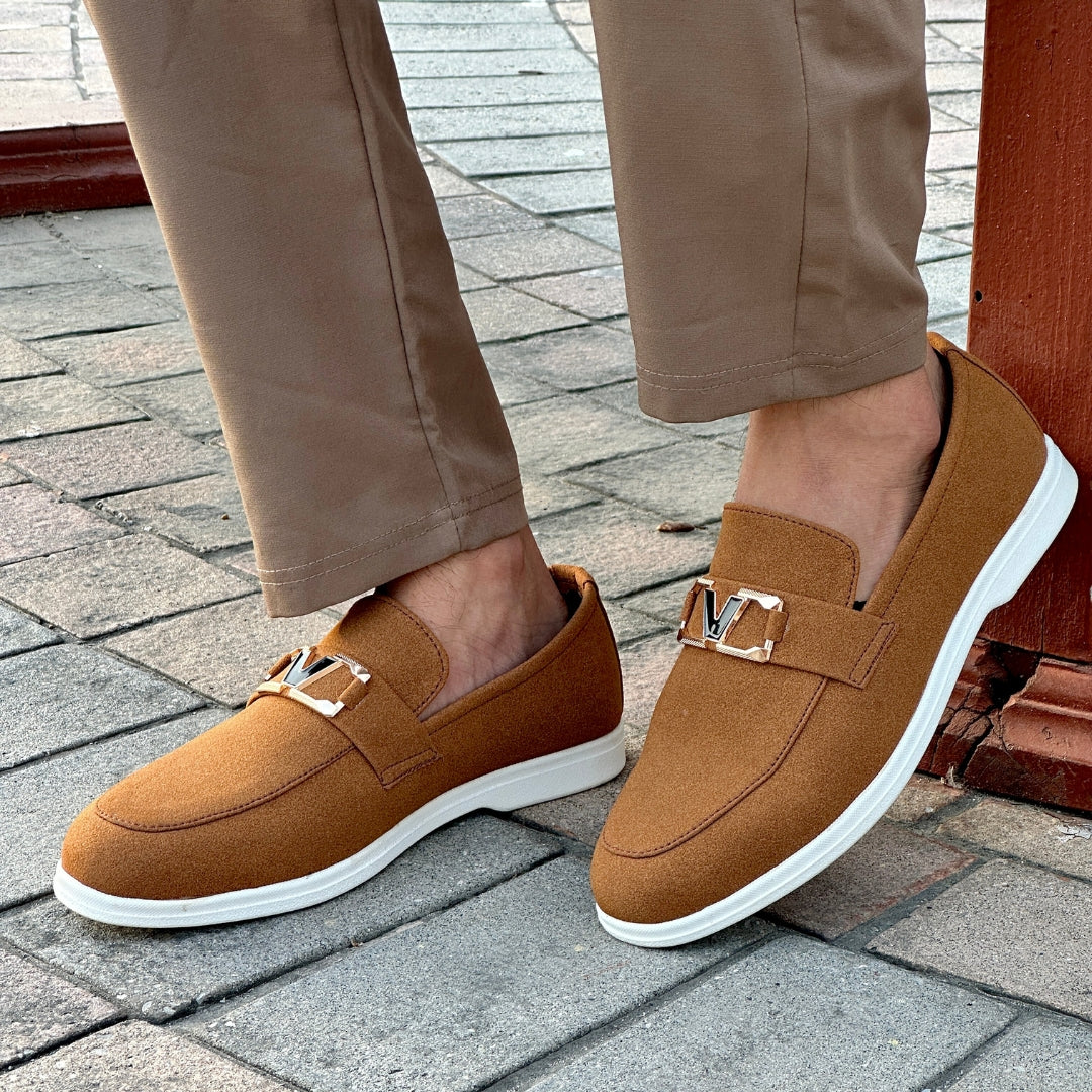 CAMAL BROWN SUEDE LOAFER