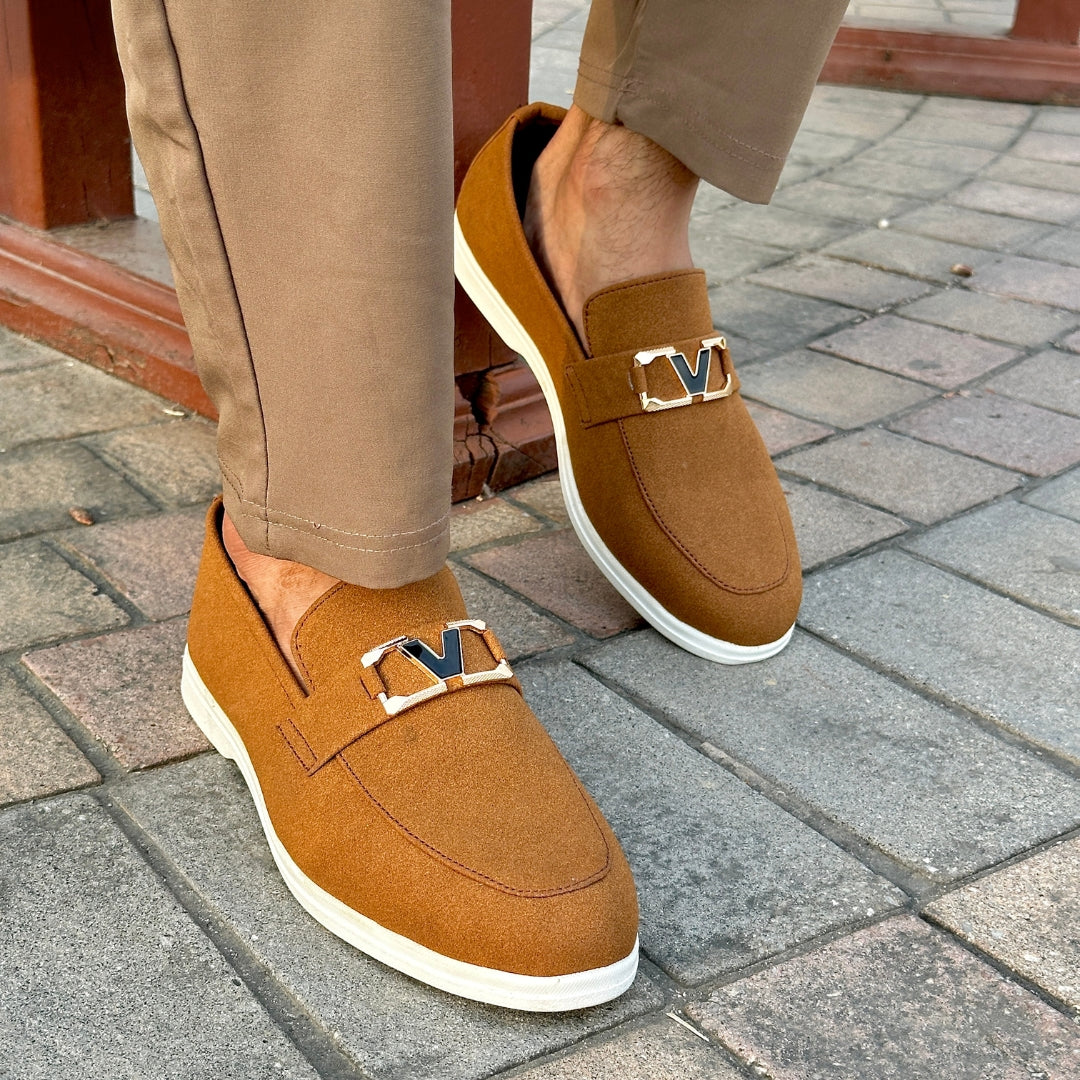CAMAL BROWN SUEDE LOAFER
