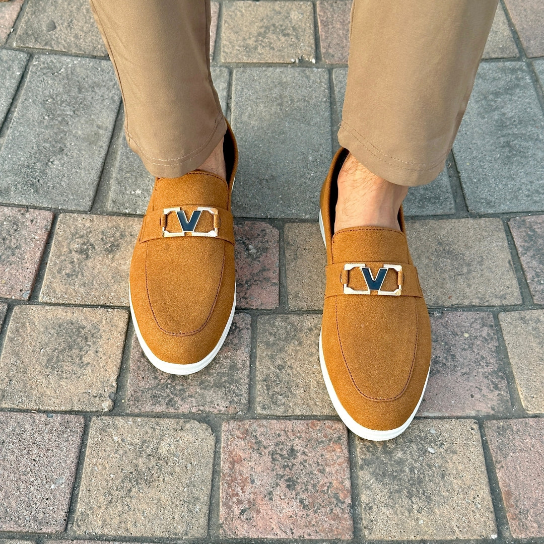 CAMAL BROWN SUEDE LOAFER