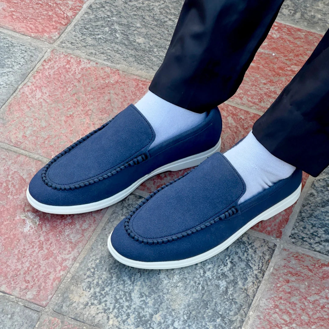 BLUE SUEDE LOAFER