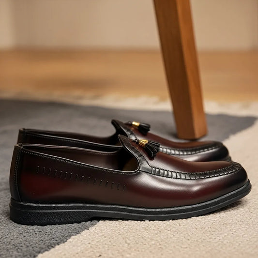 Premium Tessel Dark Brown Loafer