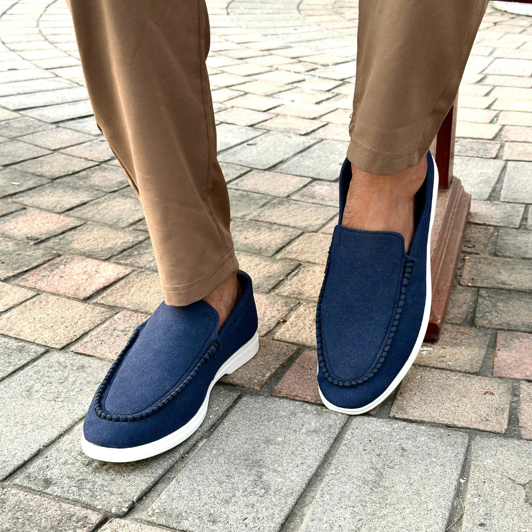 BLUE SUEDE LOAFER