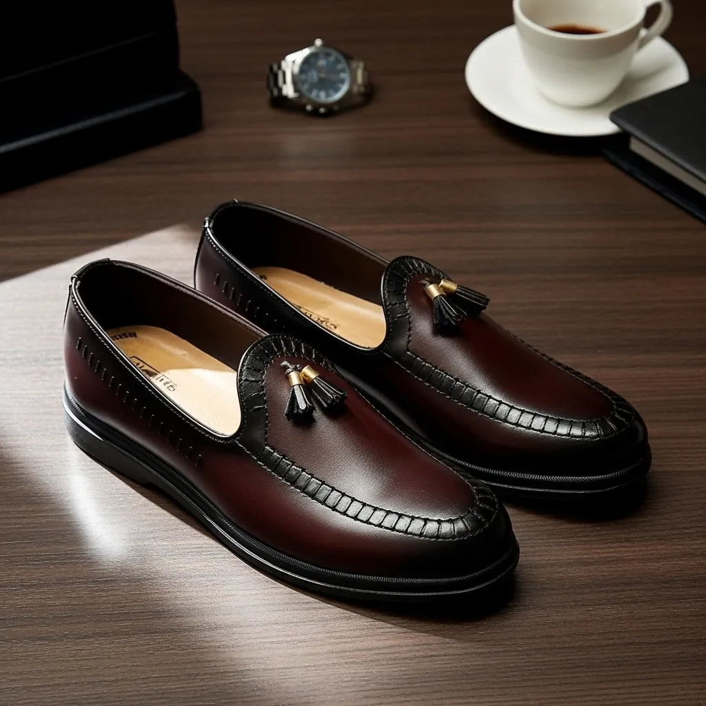 Premium Tessel Dark Brown Loafer