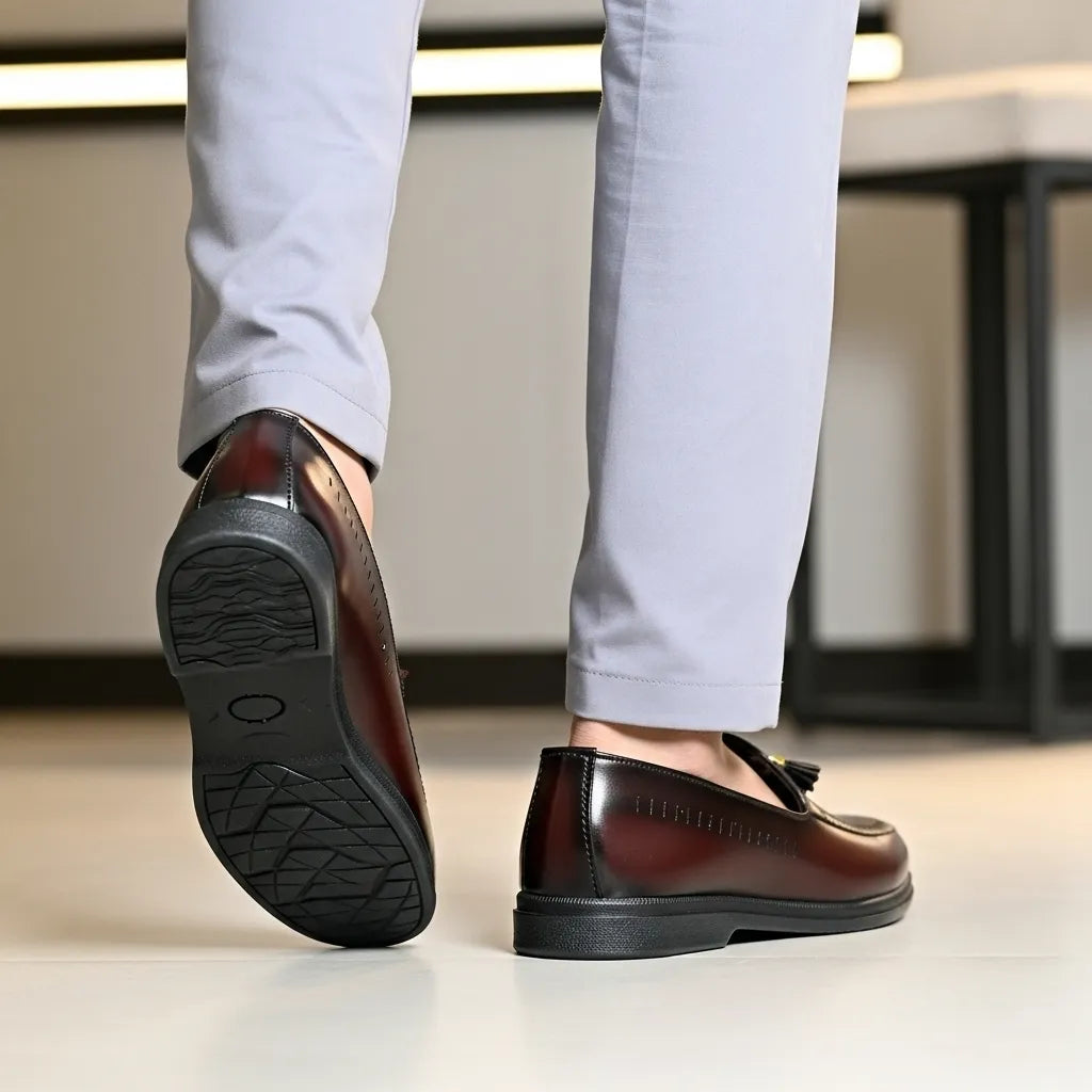 Pure Hand Made Leather Loafer With Comfortable Rubber Sole