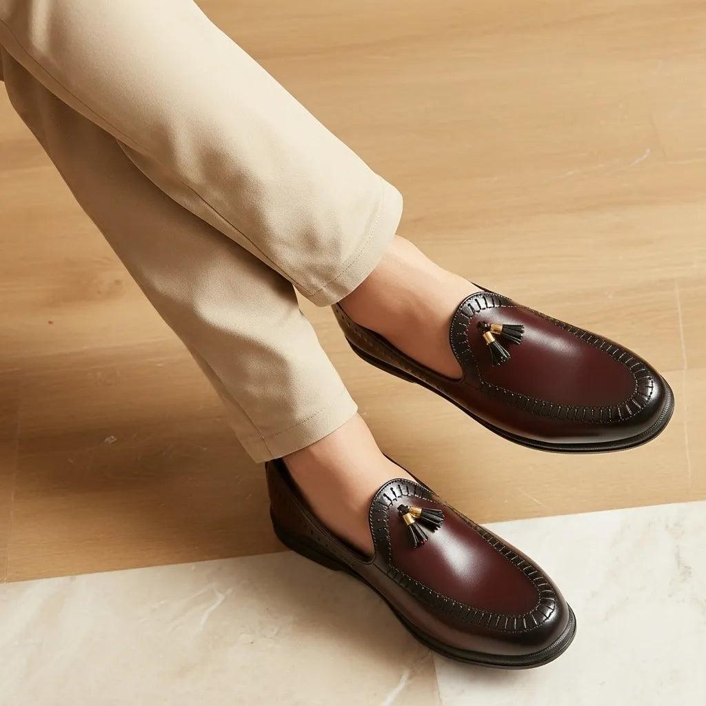Premium Tessel Dark Brown Loafer