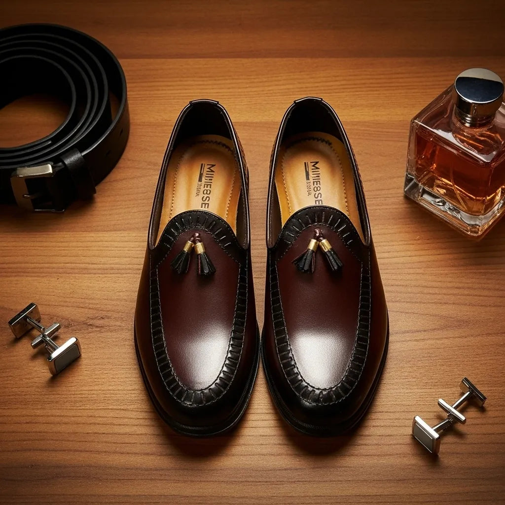 Premium Tessel Dark Brown Loafer