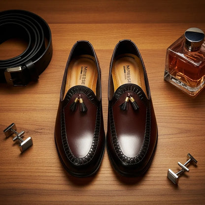 Premium Tessel Dark Brown Loafer